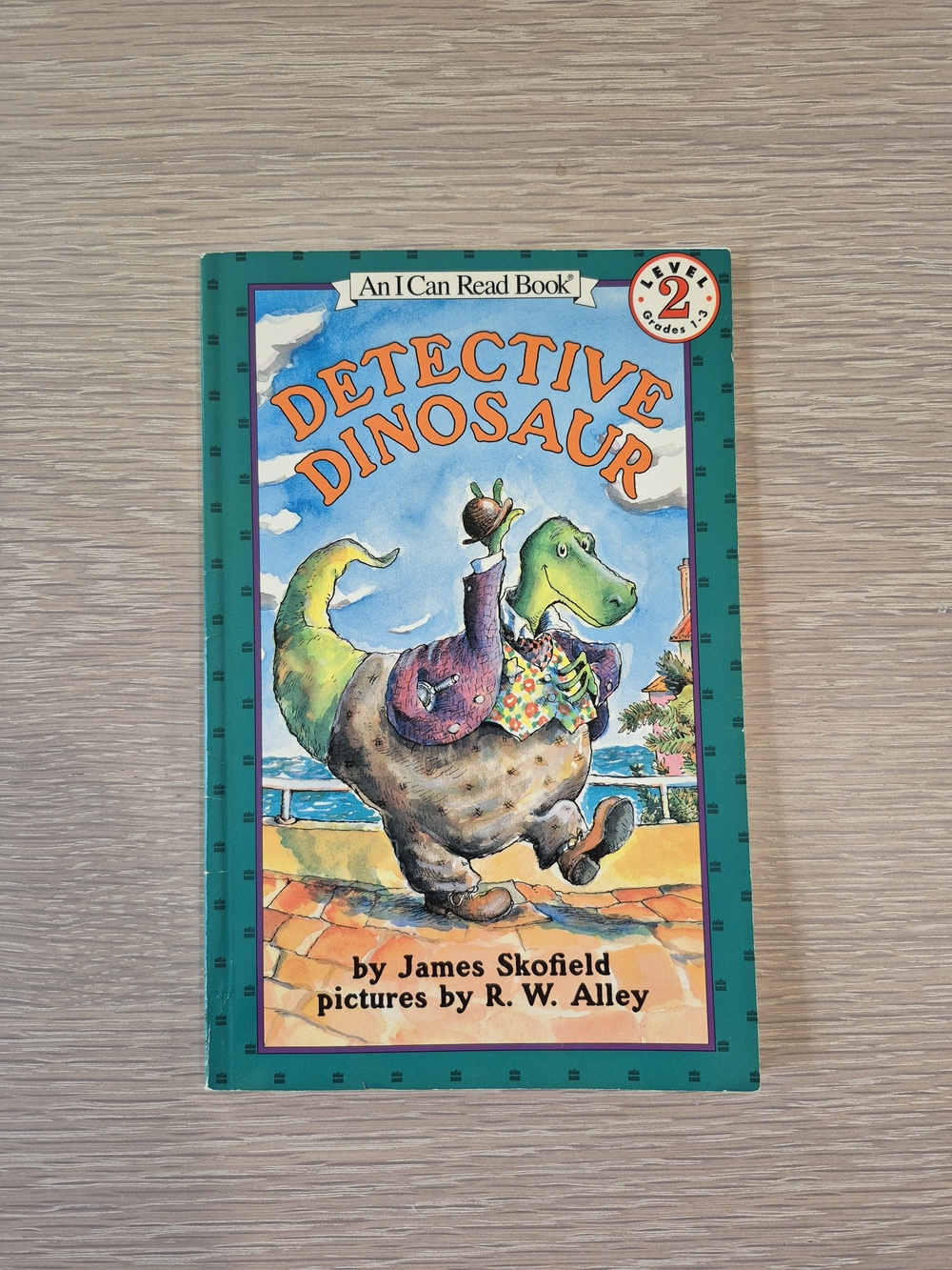 Detective Dinosaur Children’s Book - Teal Cover by James Skofield
